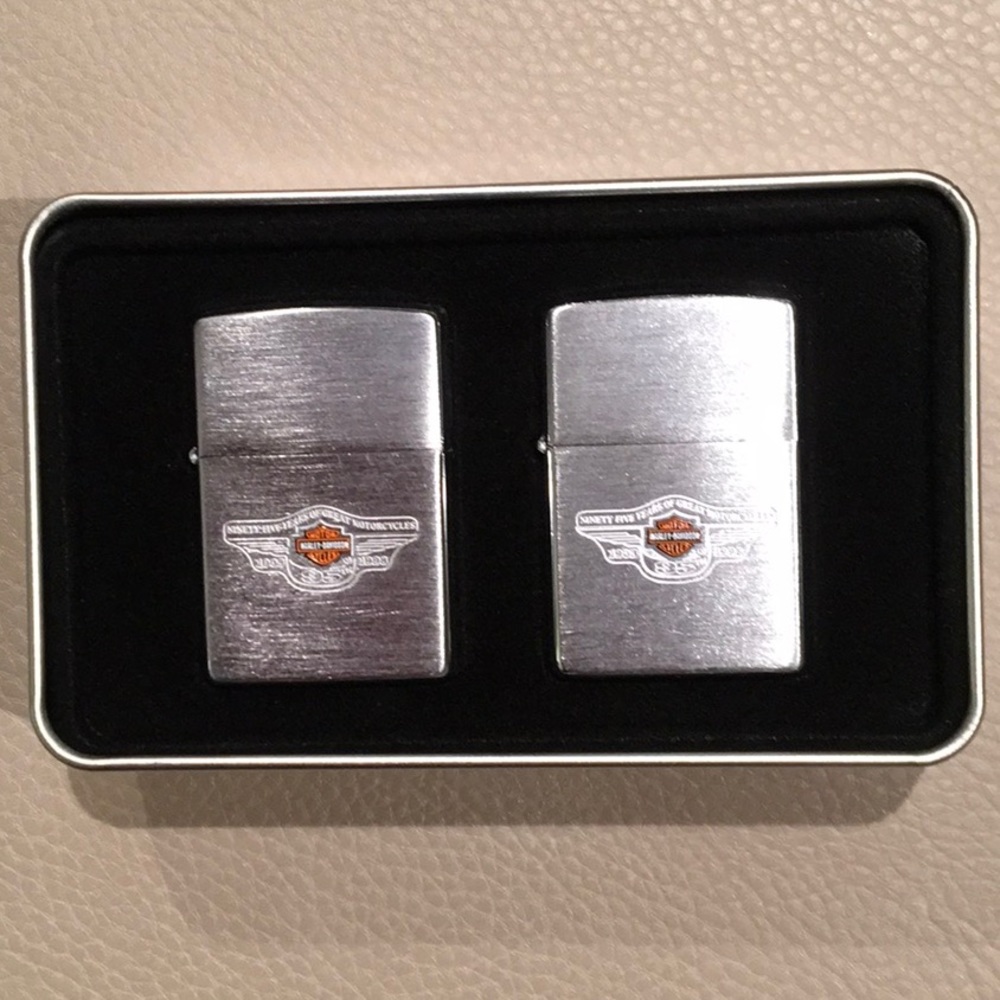 Harley-Davidson/Snap-On 95th Anniversary lighters.